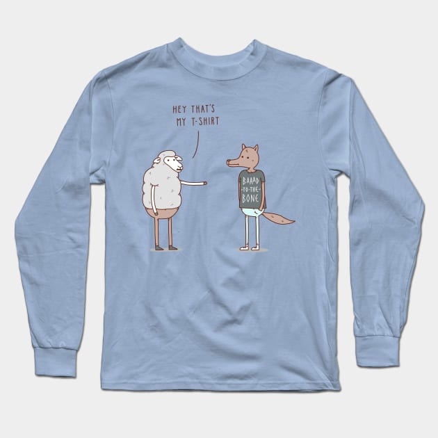 Wolf in Sheep's Clothing Long Sleeve T-Shirt by Haasbroek